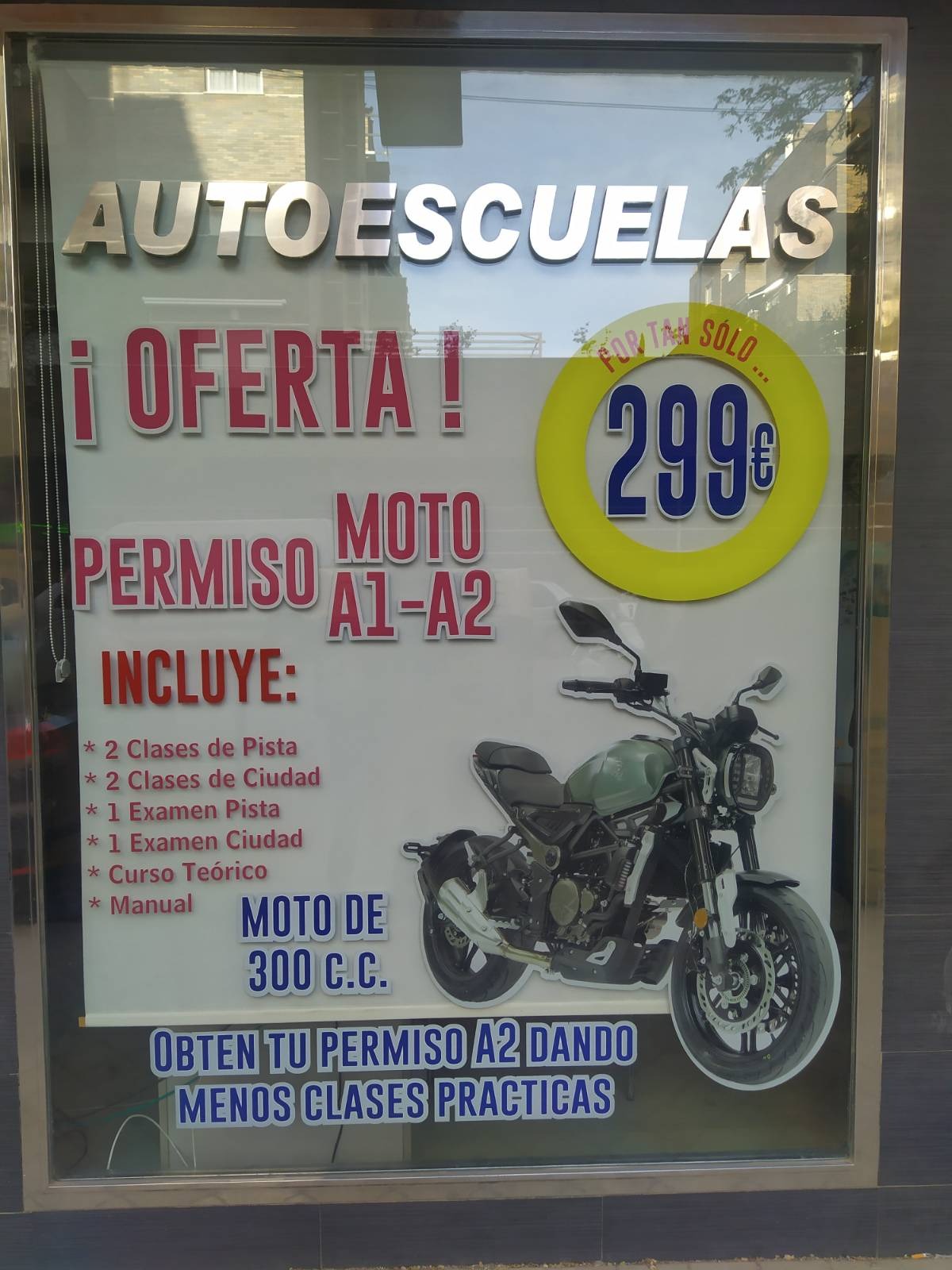 Oferta permiso moto Granada